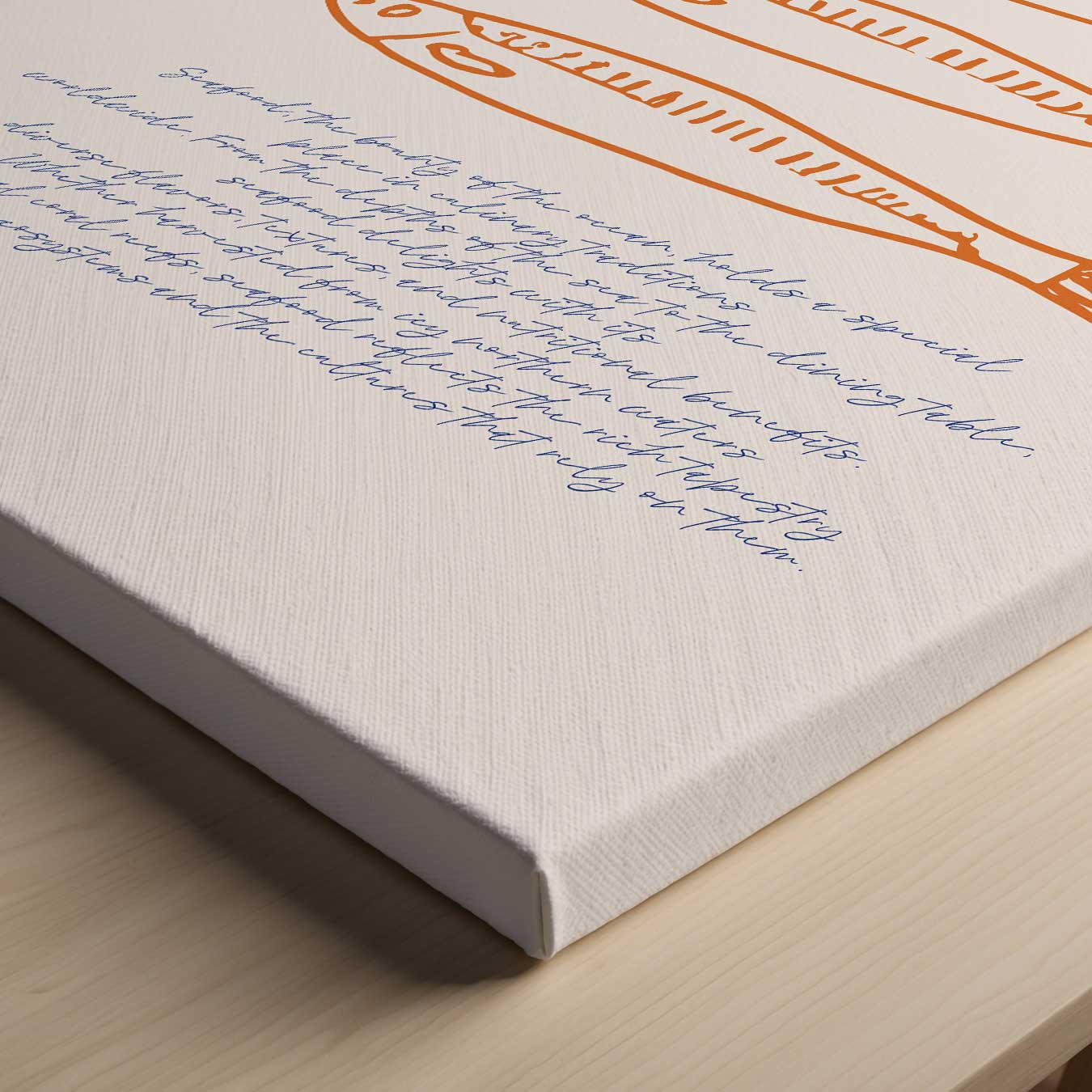 Verse Vis Illustratie Kunstwerk-canvas-dibond-plexiglas-wanddecoratie-WallArtistic
