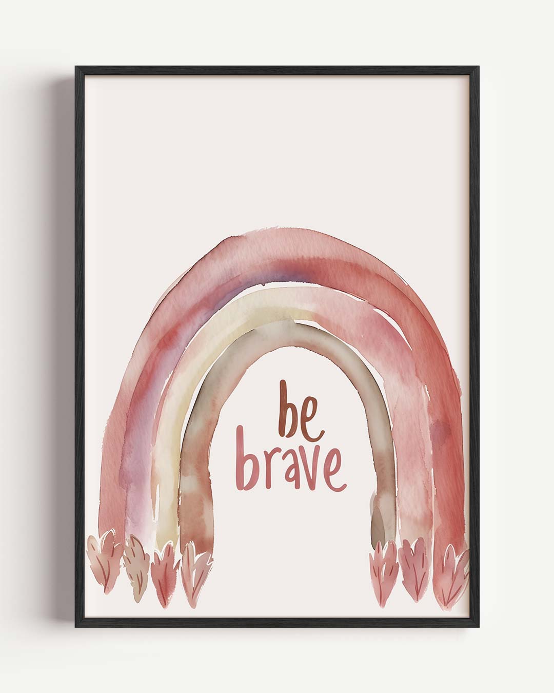 Moedige Regenboog Poster-WallArtistic