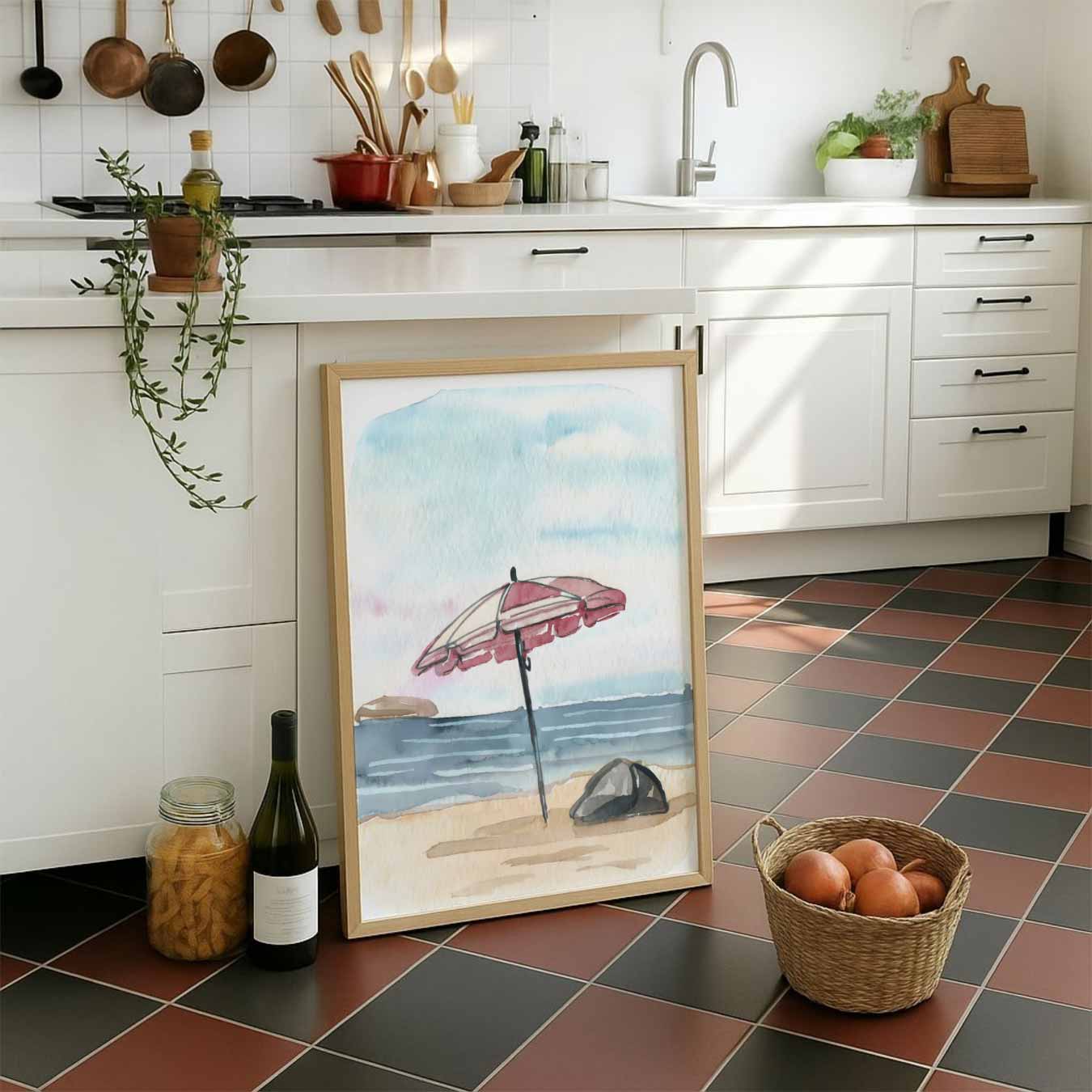 Zomerse Stranddag Poster-WallArtistic