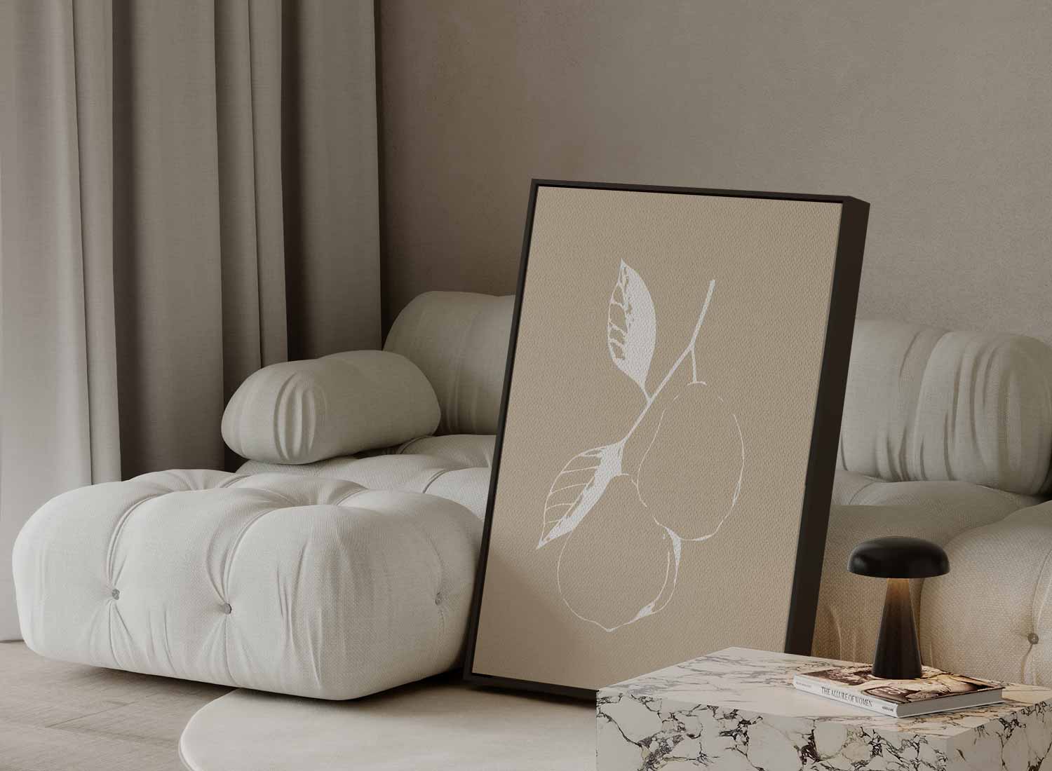 Pears in Silhouette Kunstwerk-canvas-dibond-plexiglas-wanddecoratie-WallArtistic
