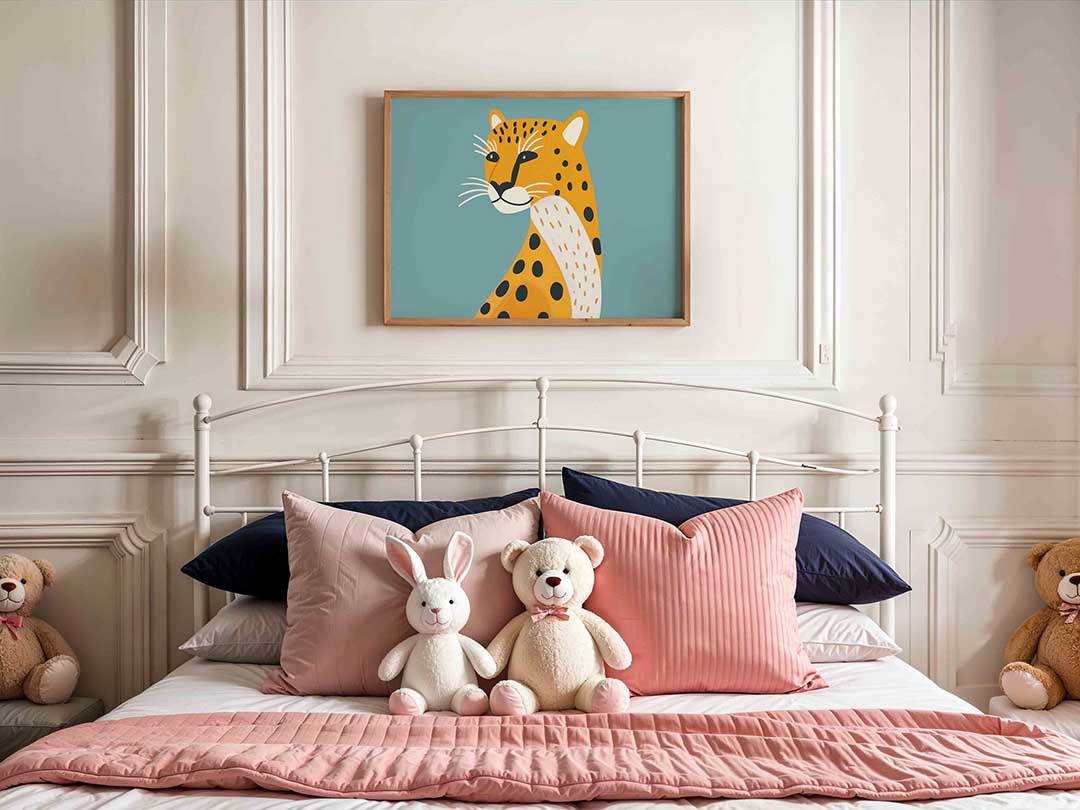 Luipaard illustratie Poster