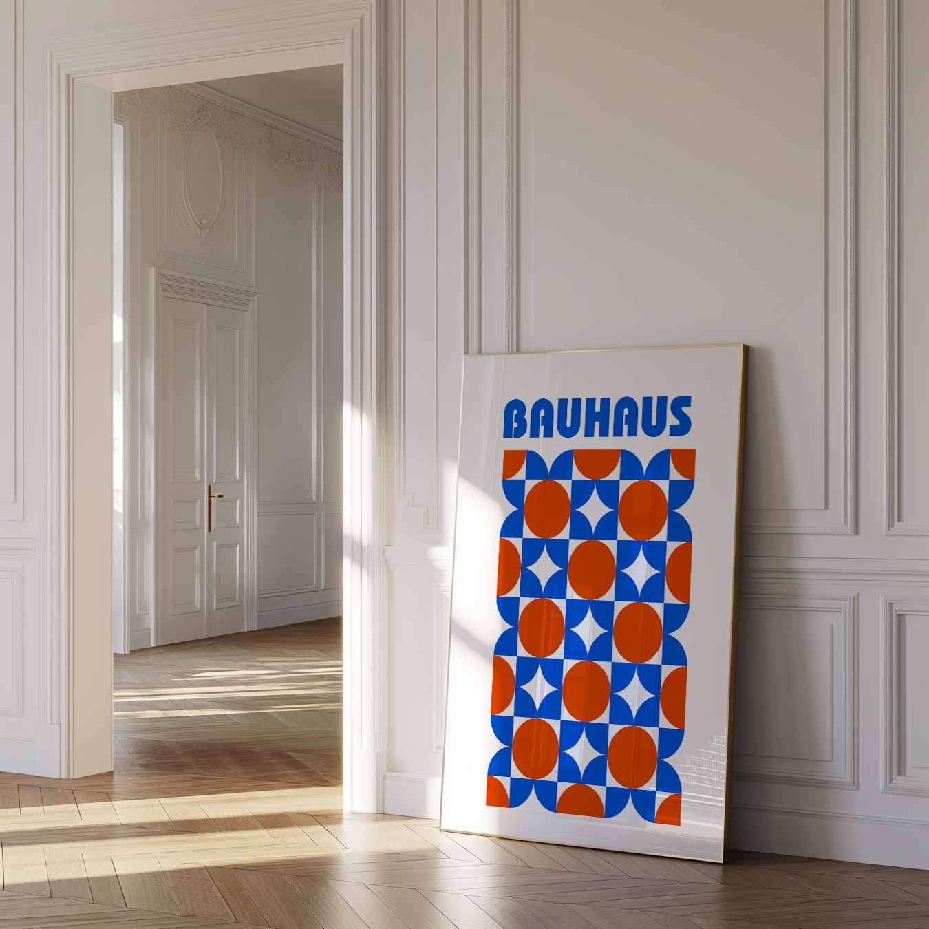 Stijlvolle Bauhaus Geometrische Poster-WallArtistic