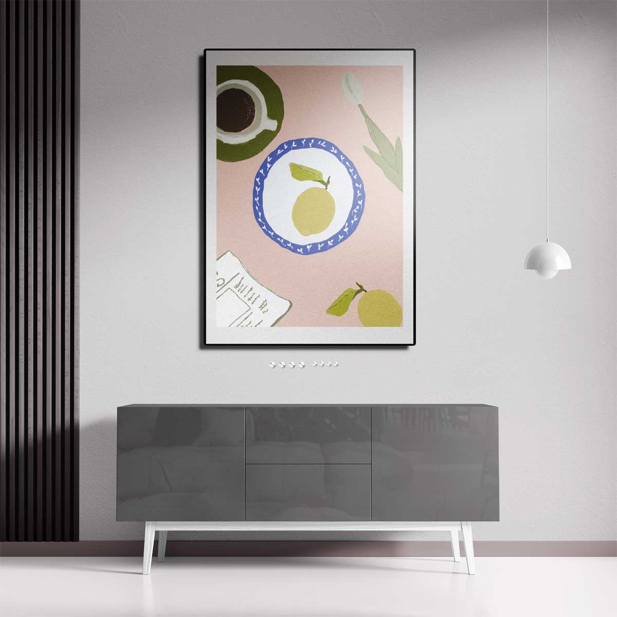 Vrolijk Ontbijt Kunstwerk-canvas-dibond-plexiglas-wanddecoratie-WallArtistic