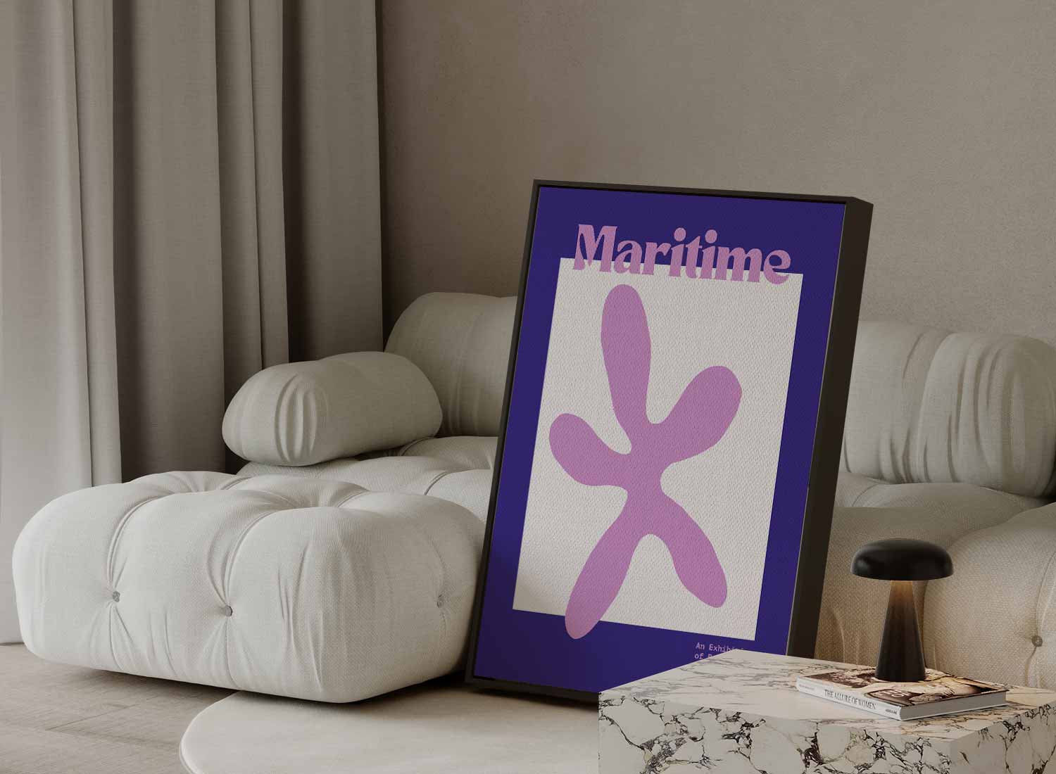 Maritieme Bloemkunst Kunstwerk-canvas-dibond-plexiglas-wanddecoratie-WallArtistic