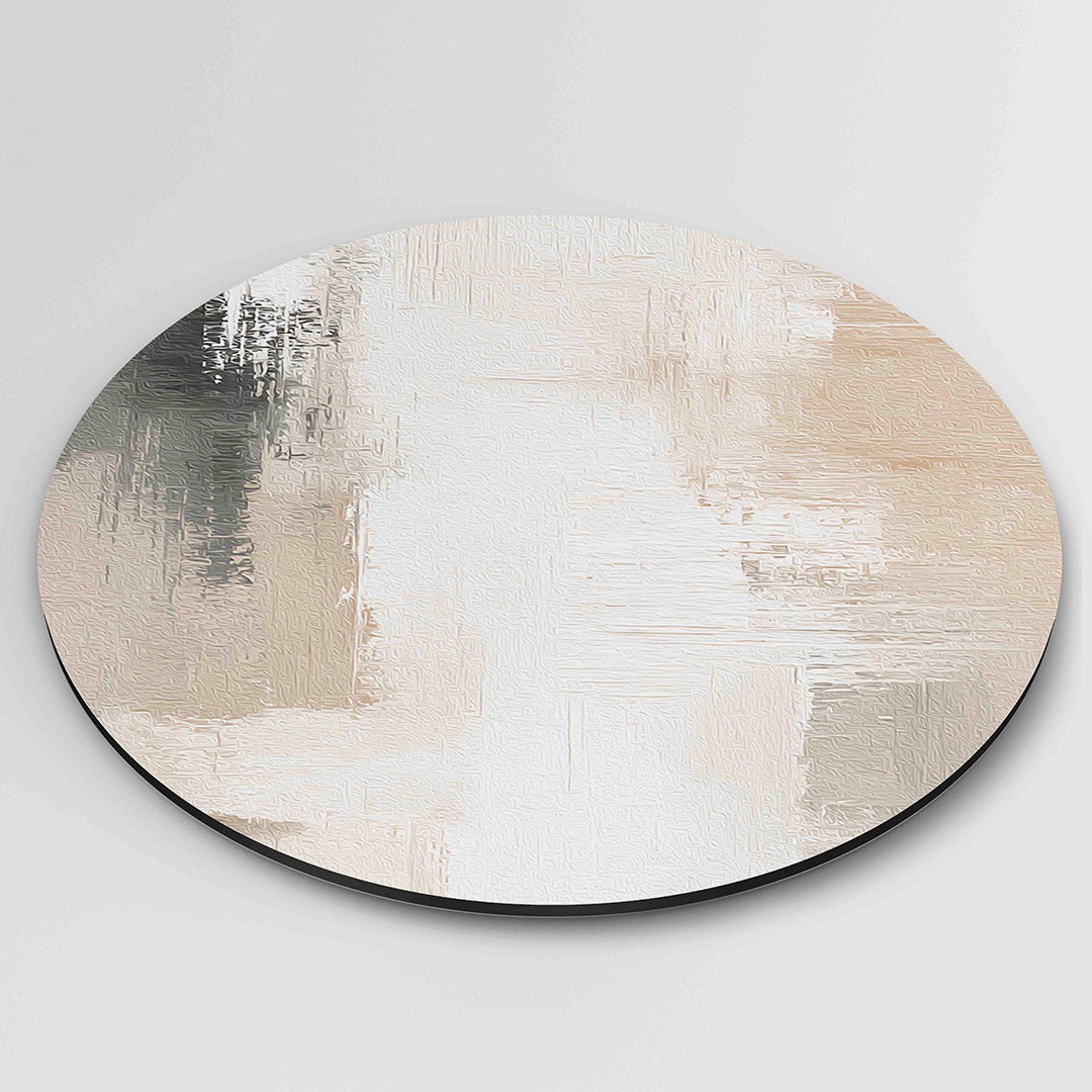 Abstracte beige Muurcirkel