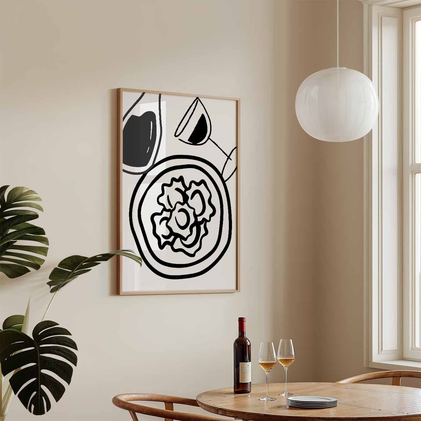Moderne Culinaire Kunstposter-WallArtistic