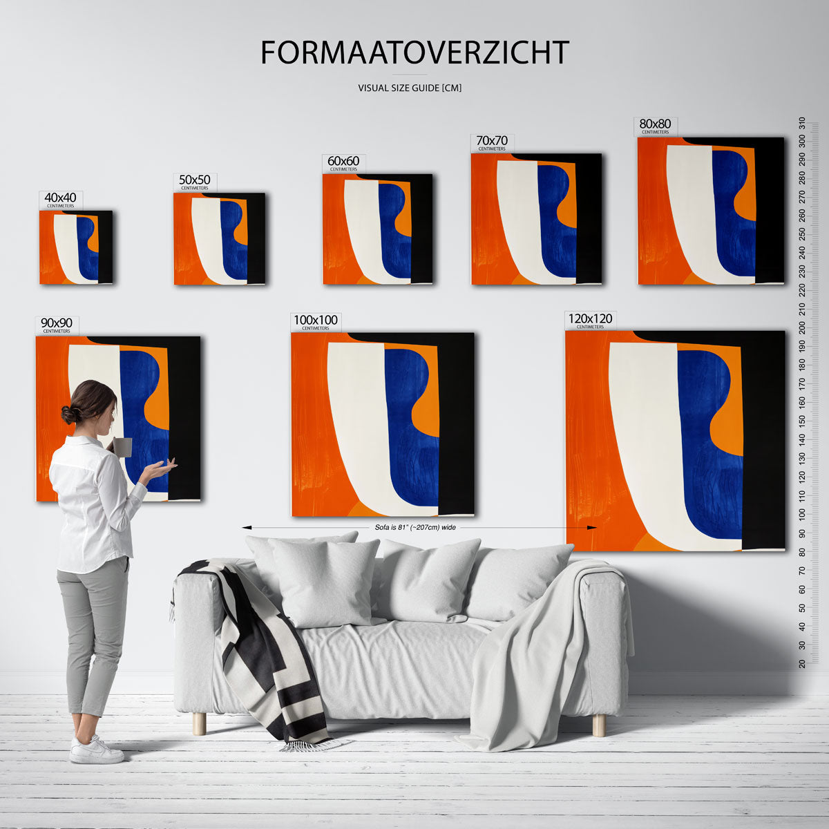 Abstracte vormen Poster
