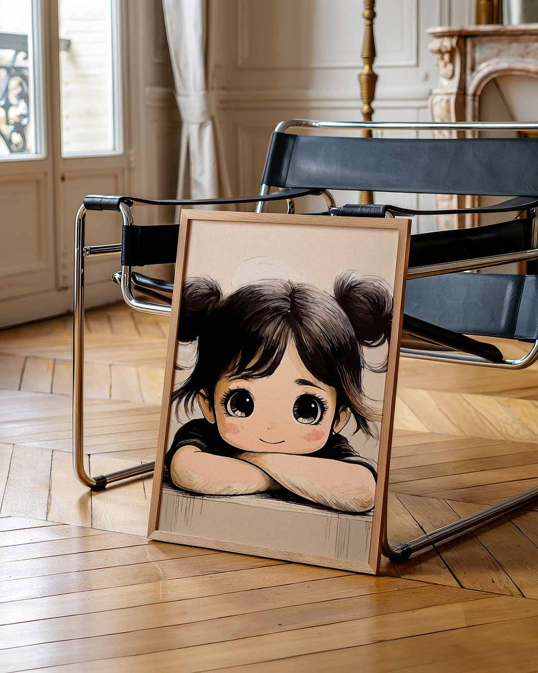 Schattige Meisjesposter-WallArtistic