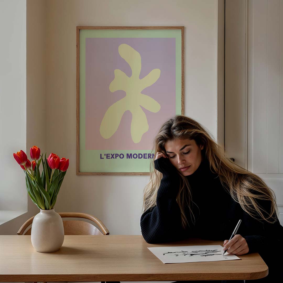 Moderne Pastel Kunstposter-WallArtistic