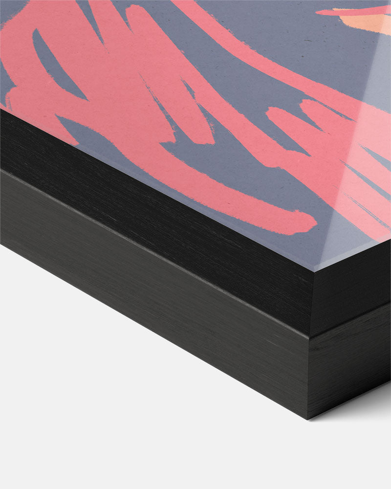 Abstracte Lijnen Expressie Poster-WallArtistic