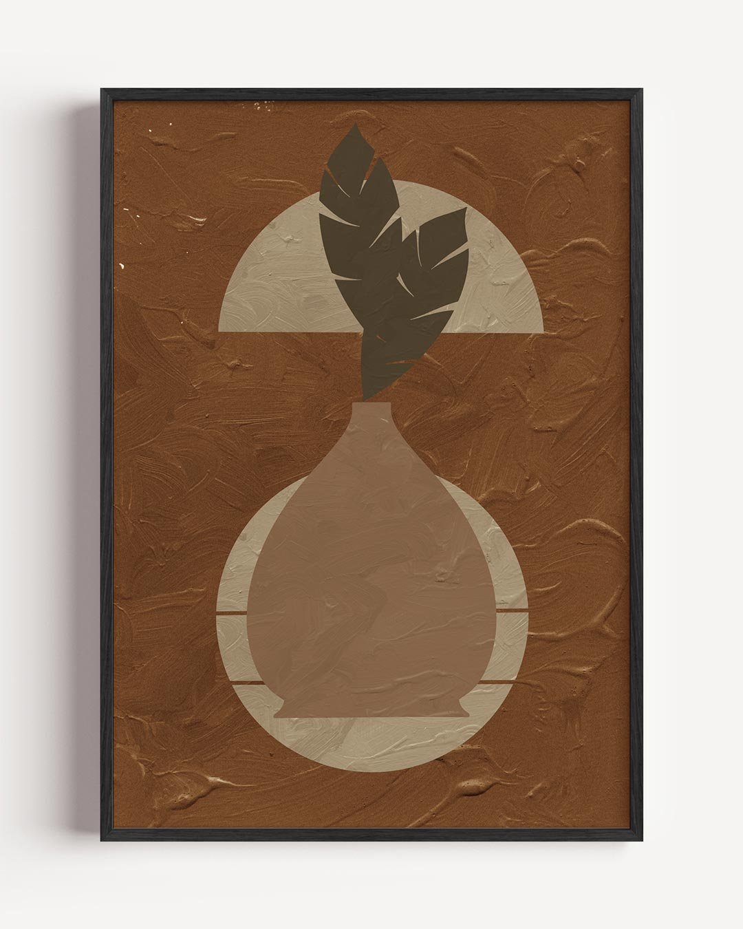 Aardetinten Vaas Poster-WallArtistic