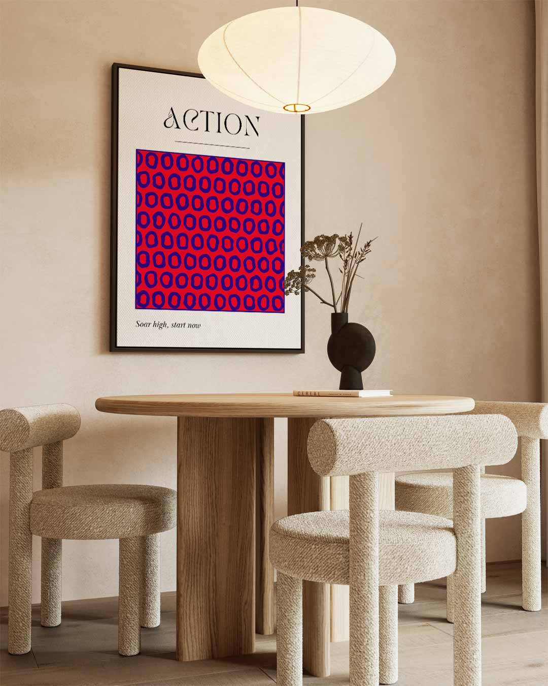 Levendige Actiepatronen Kunstwerk-canvas-dibond-plexiglas-wanddecoratie-WallArtistic