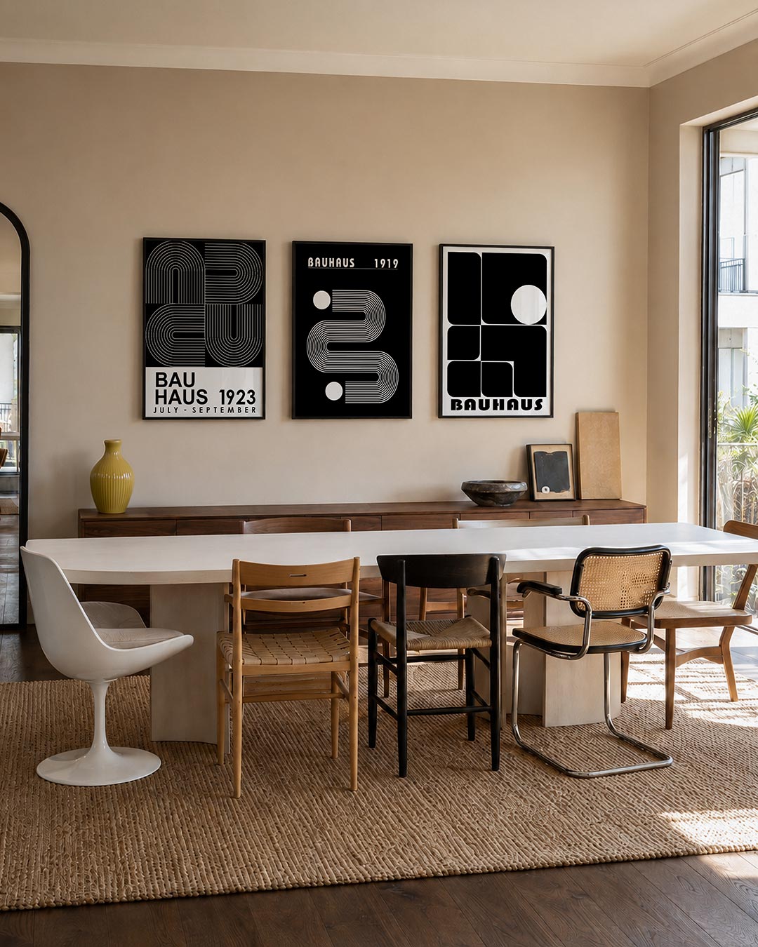 Lijnen en vlakkenspel Posterset