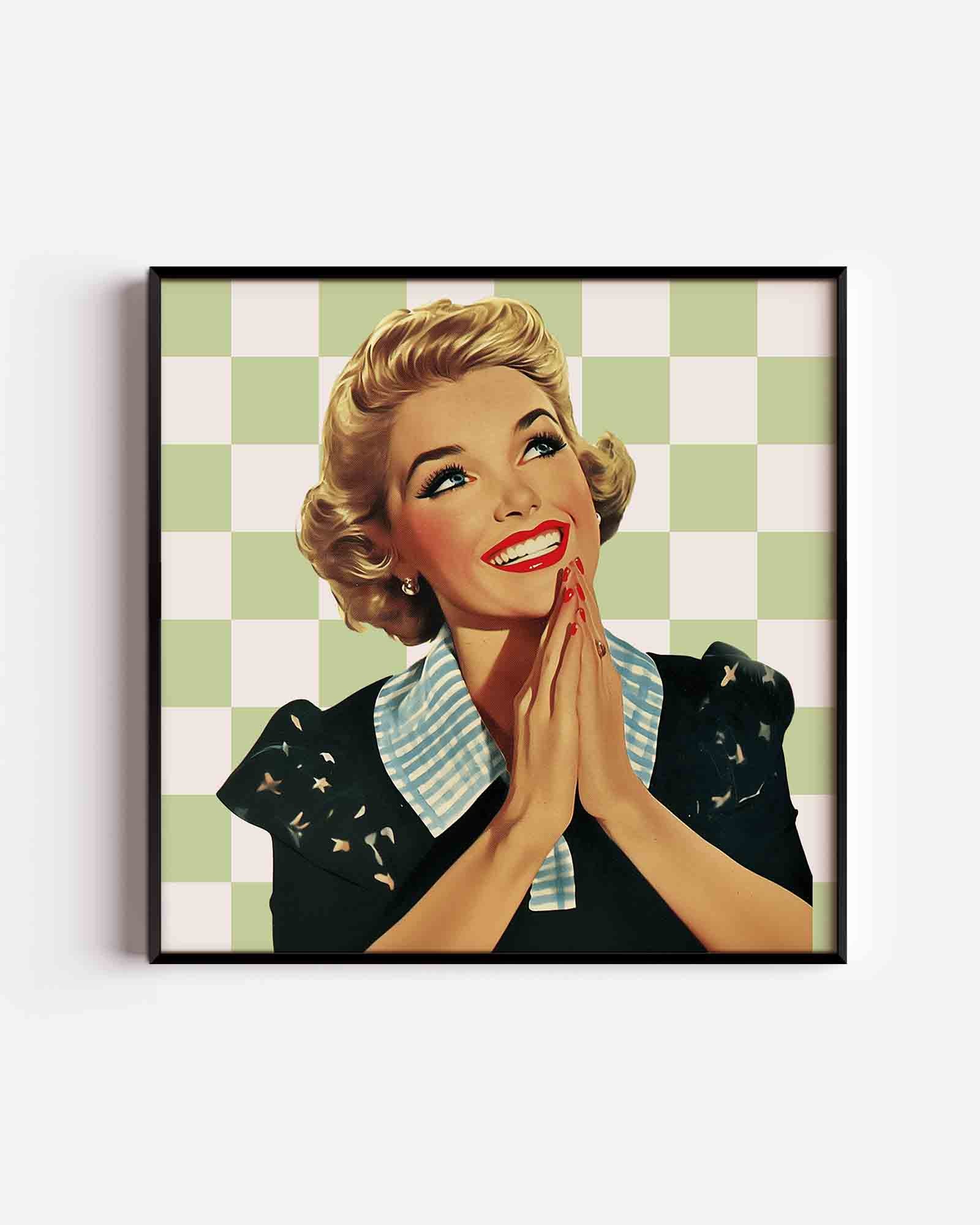 Lachende vrouw Poster