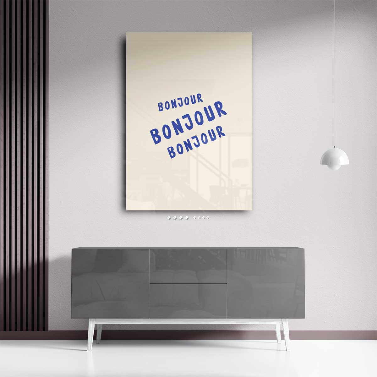 Bonjour Herhalingskunst Kunstwerk-canvas-dibond-plexiglas-wanddecoratie-WallArtistic