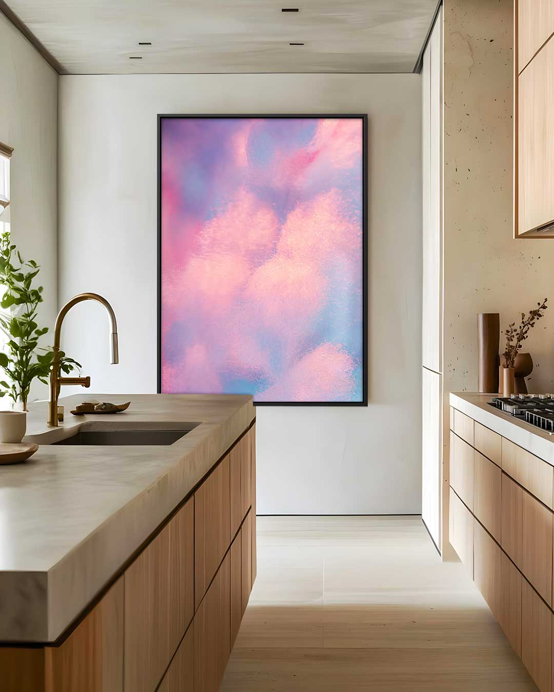 Dromerige Wolkenlucht Kunstwerk-canvas-dibond-plexiglas-wanddecoratie-WallArtistic