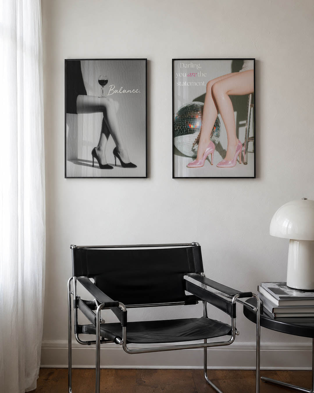 Elegante balans Posterset