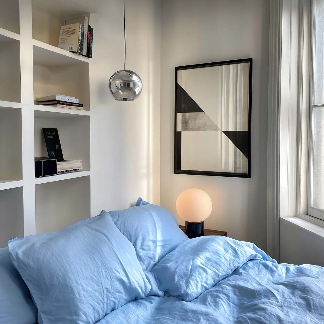 Geometrische Zwart-Wit Kunstposter-WallArtistic