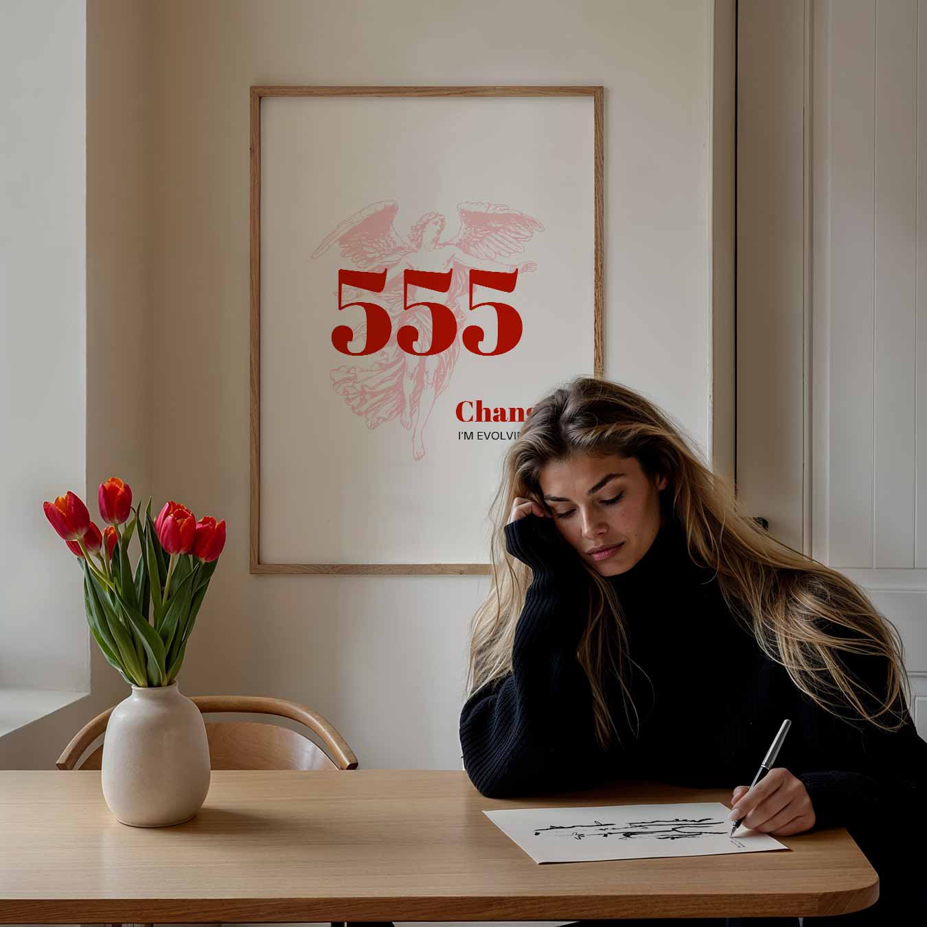 Inspirerende 555 Angel Number Poster