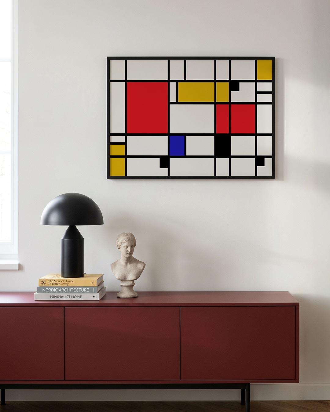 Vlakverdeling en lijnen Poster