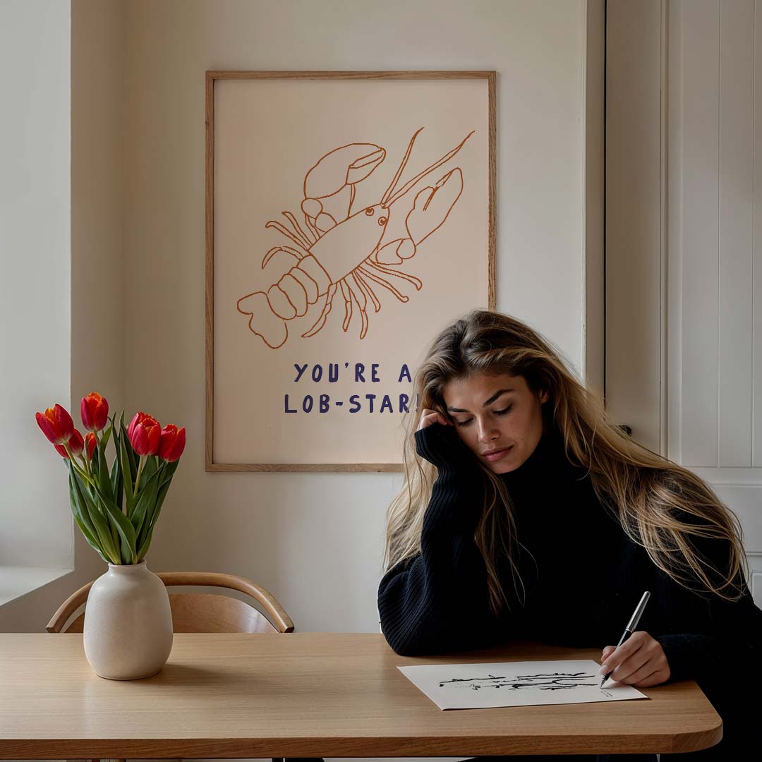 Lobster Compliment Poster-WallArtistic