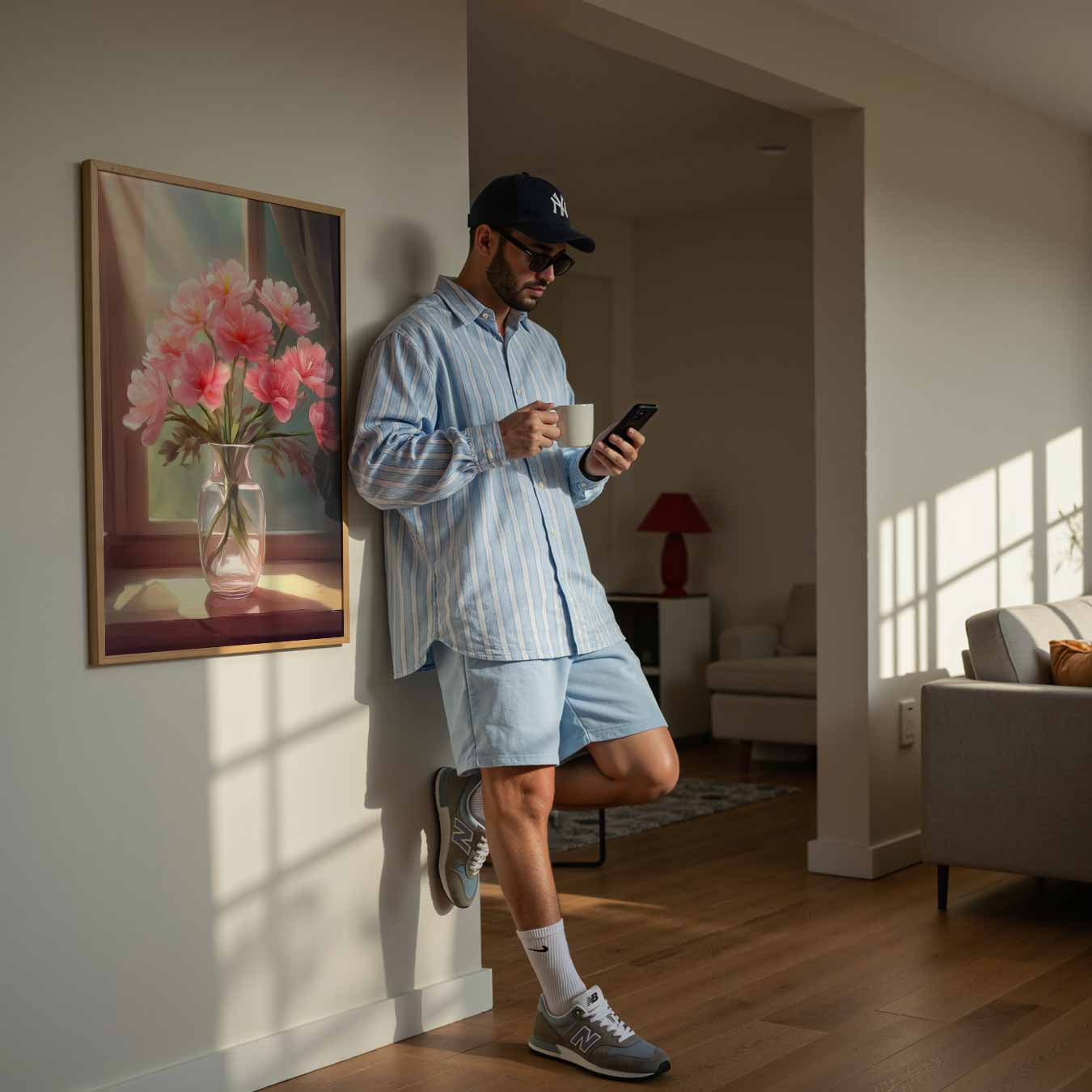 Zonnige Bloemenpracht Poster-WallArtistic