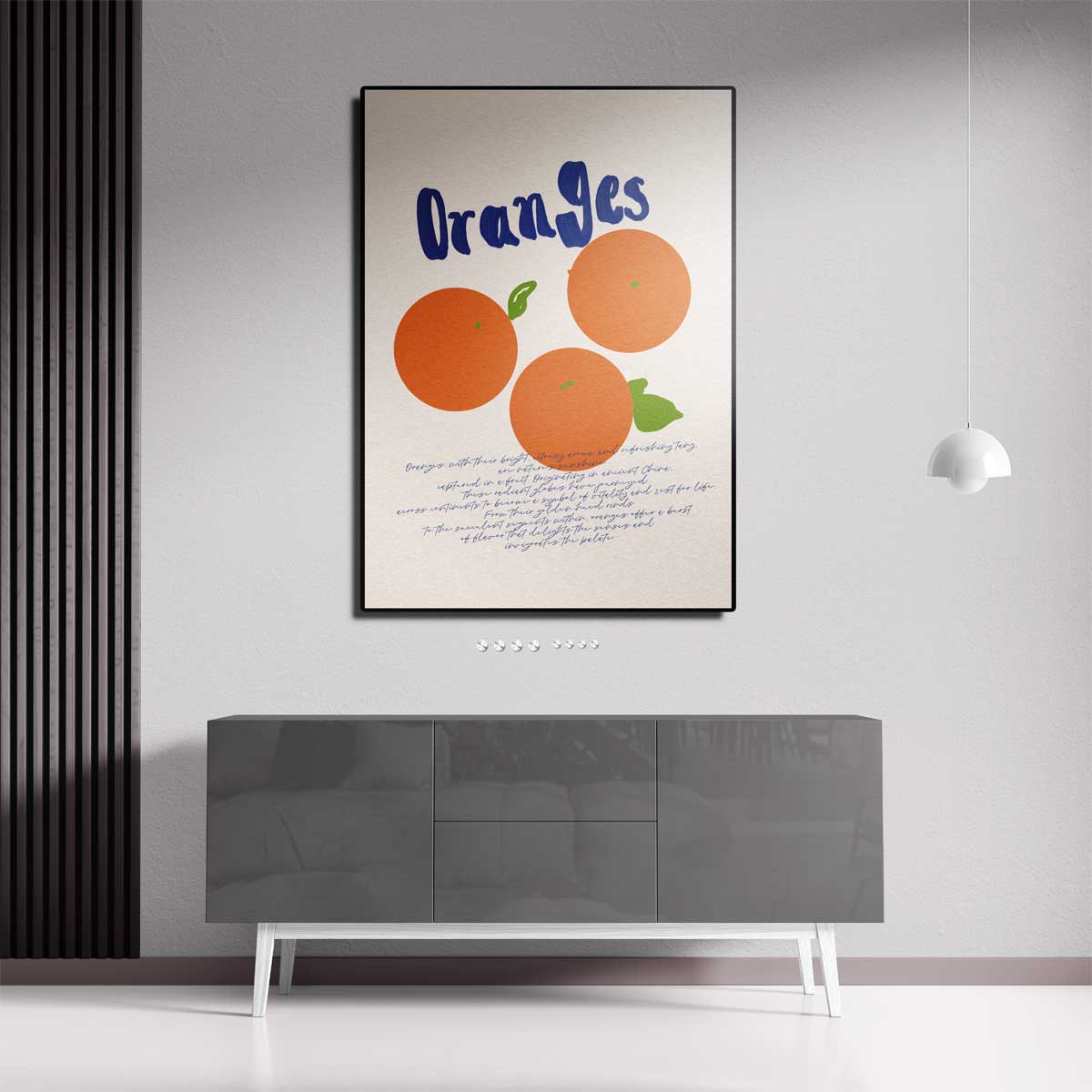 Zomers Sinaasappelgenot Kunstwerk-canvas-dibond-plexiglas-wanddecoratie-WallArtistic