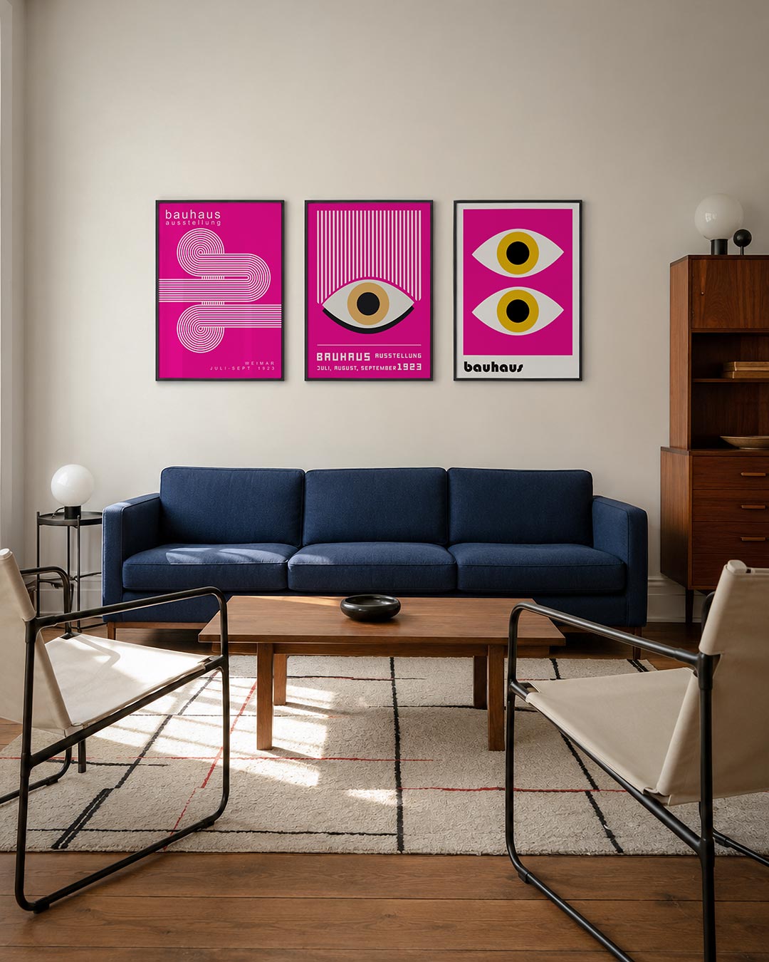 Lijnen en cirkelpatronen Posterset