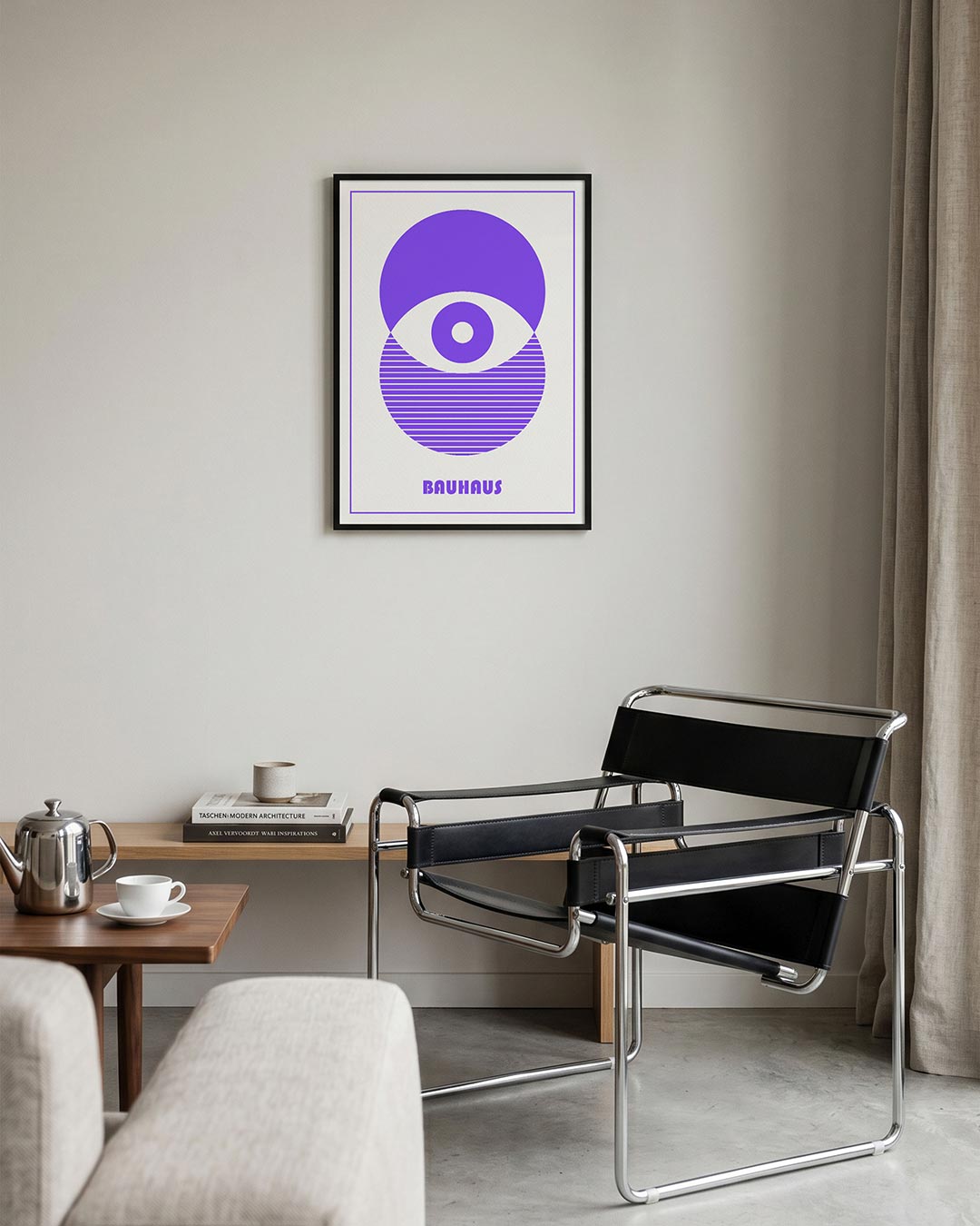 Cirkel en lijnen Poster
