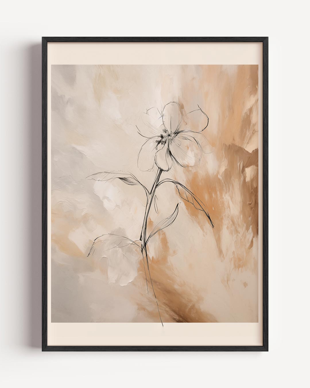 Elegante Bloemenillustratie Poster-WallArtistic