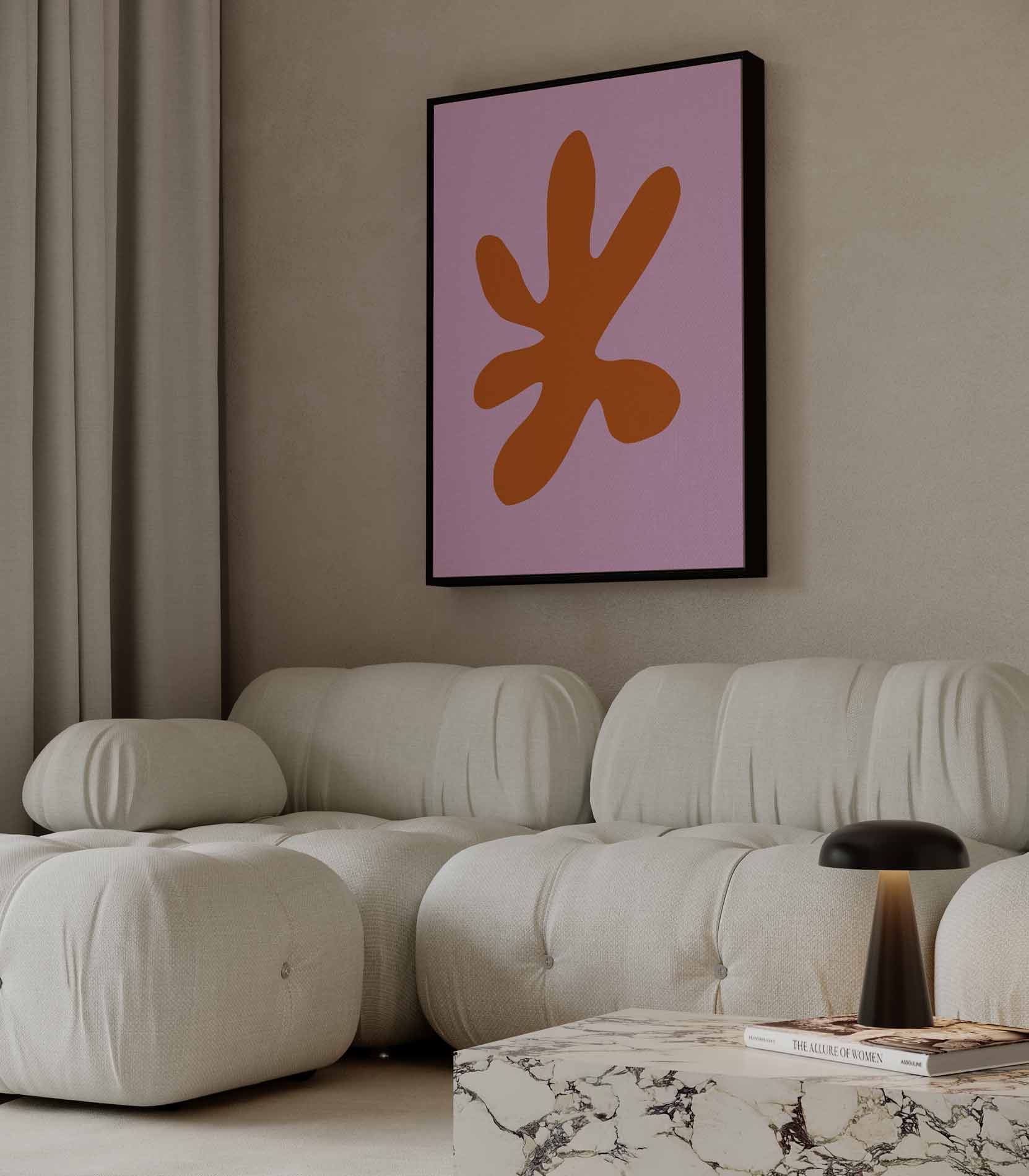 Zonnige Abstractie Kunstwerk-canvas-dibond-plexiglas-wanddecoratie-WallArtistic