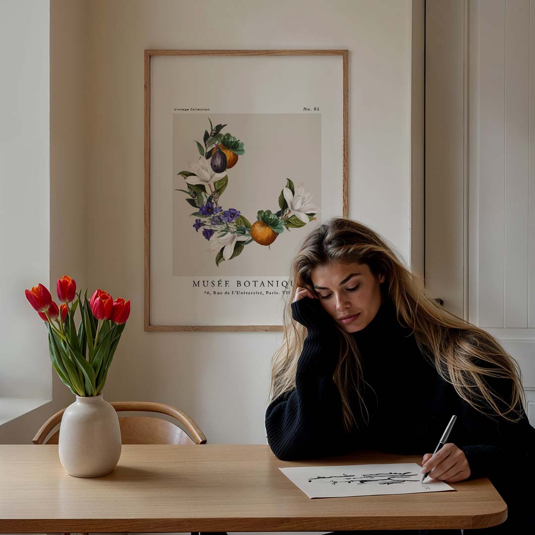 Botanische Elegantie Poster-WallArtistic