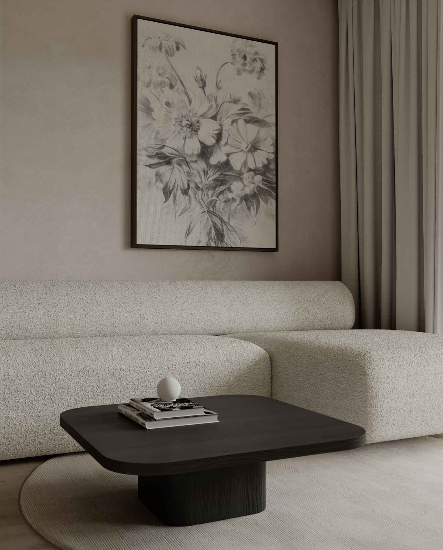 Zachte Bloemenpracht Kunstwerk-canvas-dibond-plexiglas-wanddecoratie-WallArtistic