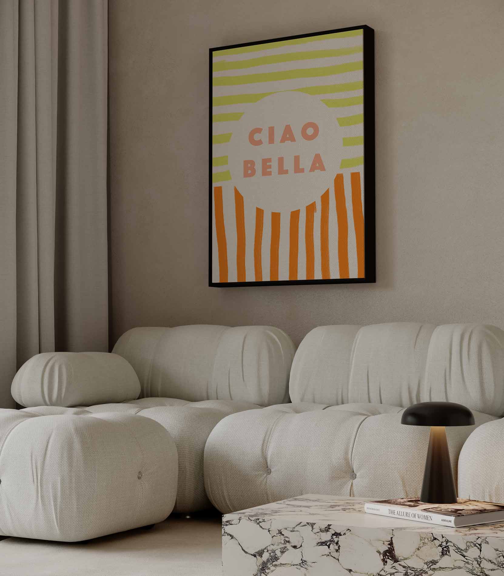 Ciao Bella Kunstwerk-canvas-dibond-plexiglas-wanddecoratie-WallArtistic