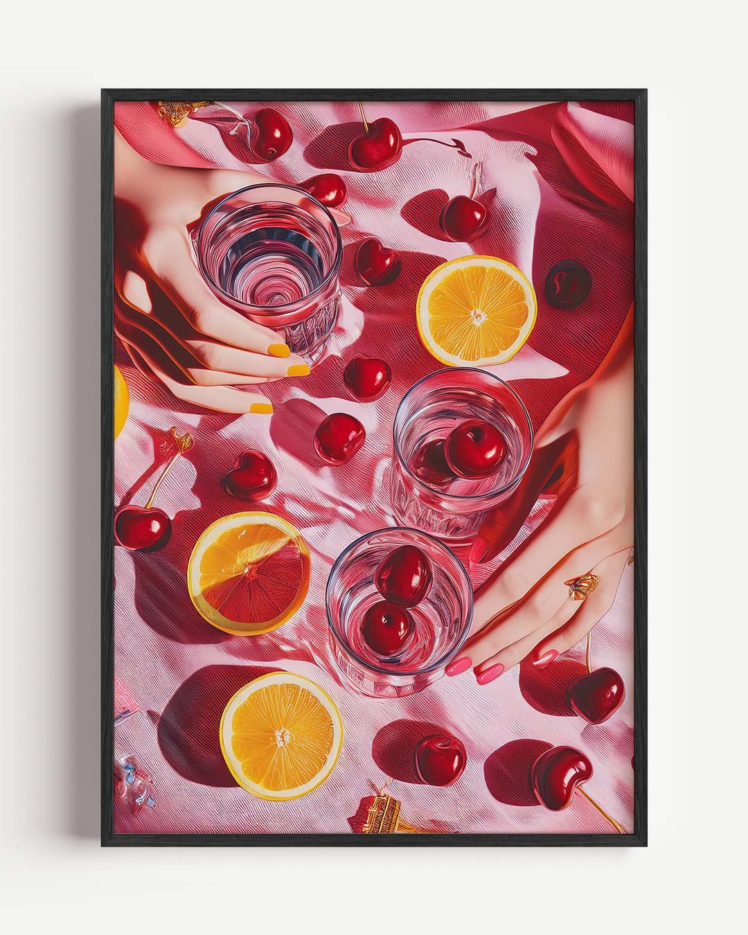 Zomerse Fruit Vibes Poster-WallArtistic