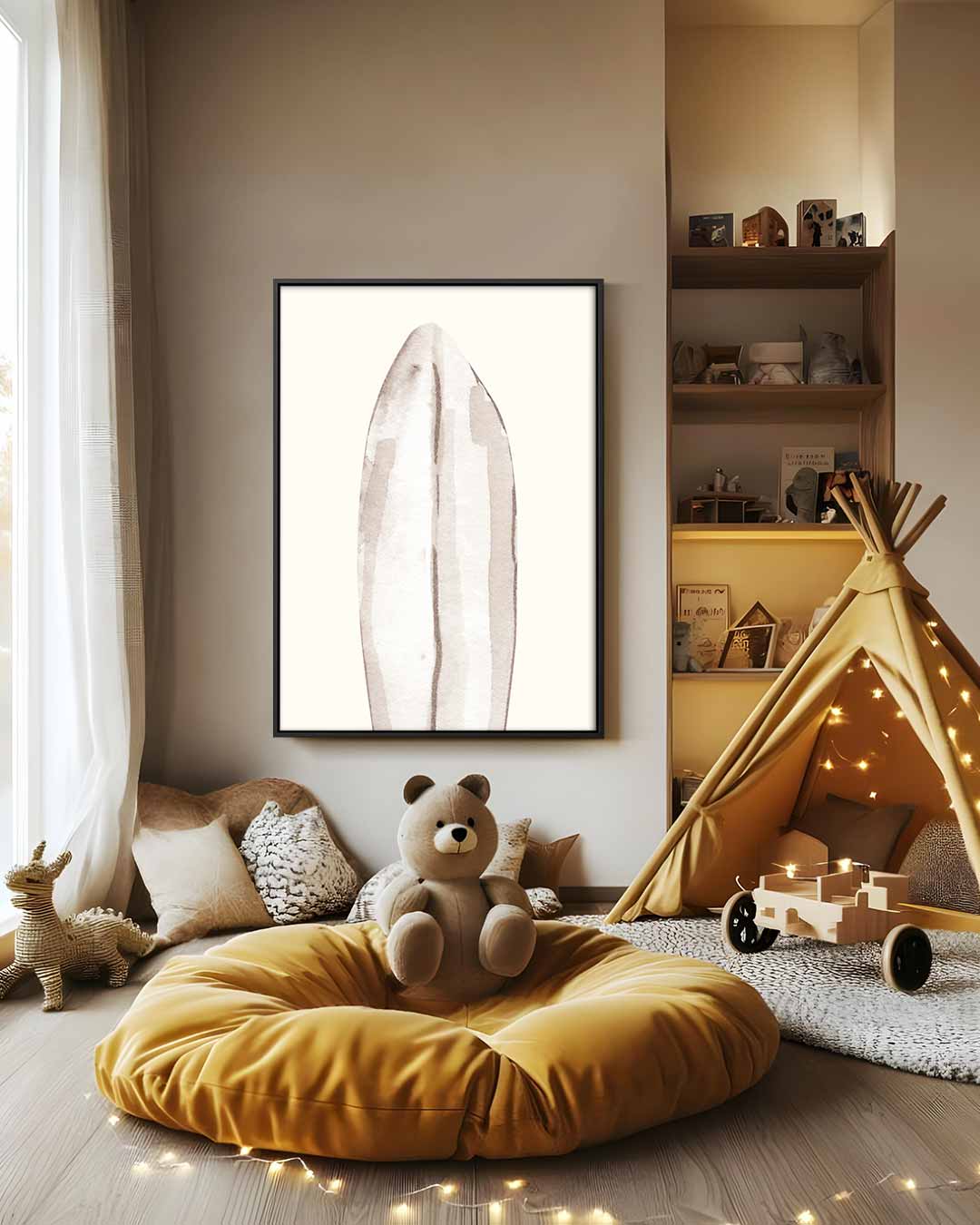 Natuurgetrouwe Veerprint op Canvas Kunstwerk-canvas-dibond-plexiglas-wanddecoratie-WallArtistic