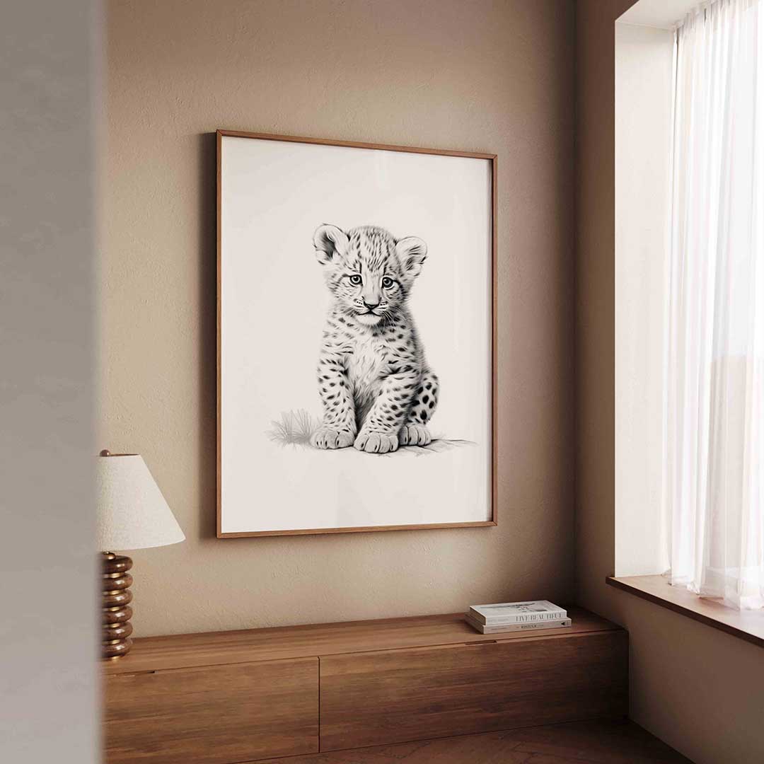 Jonge luipaard Poster