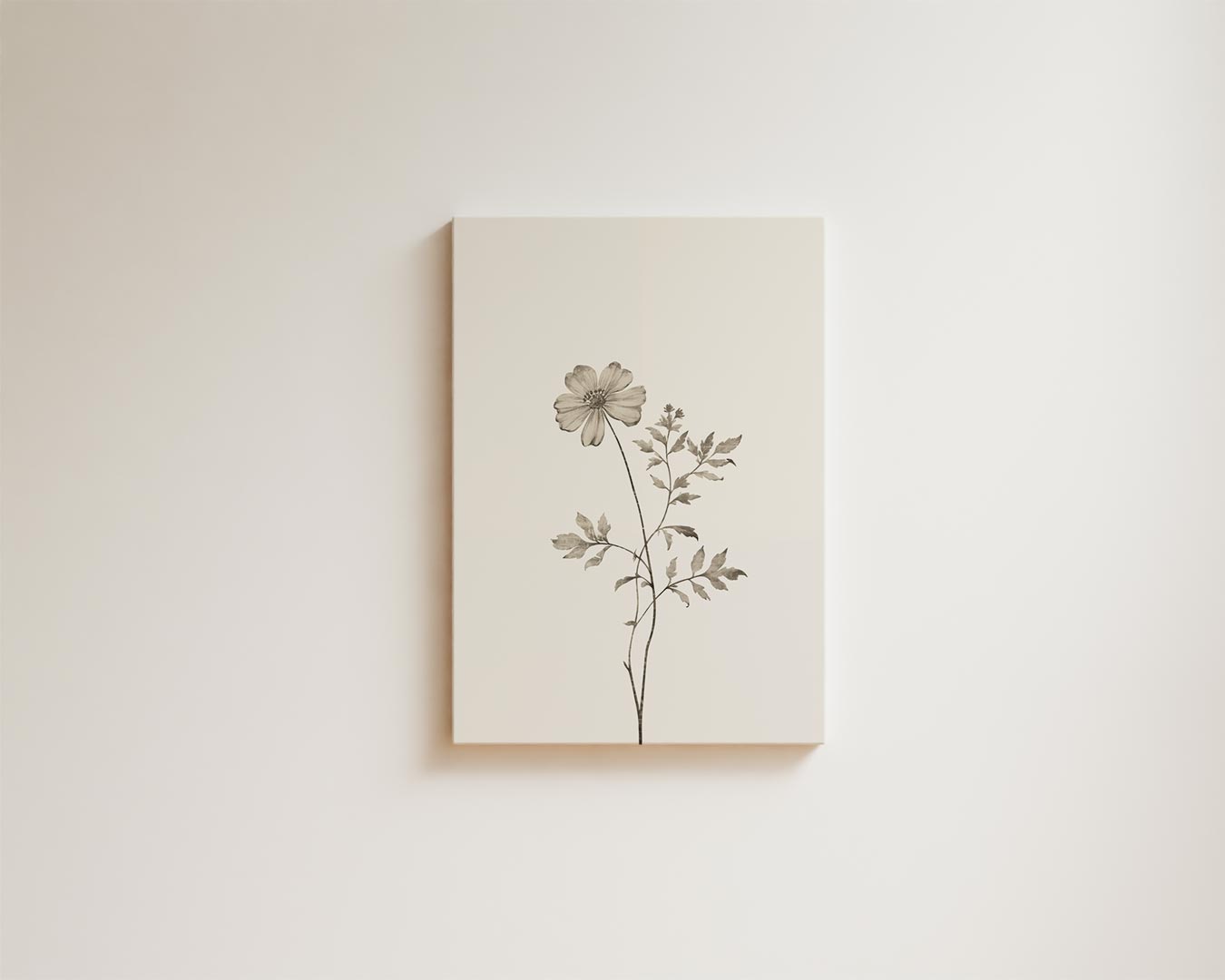 Delicate Bloemenstudie Kunstwerk-canvas-dibond-plexiglas-wanddecoratie-WallArtistic