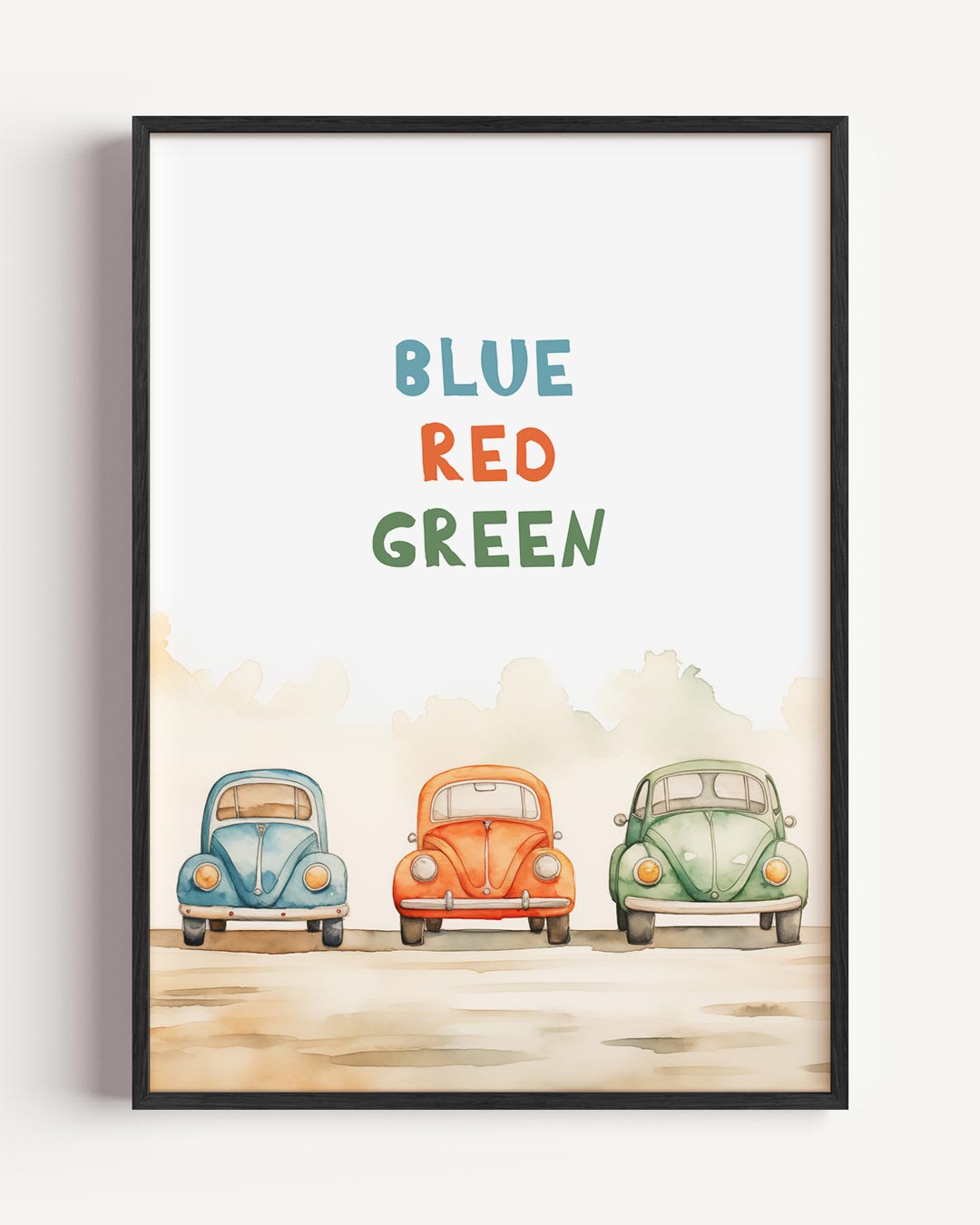 Kleurrijke Retro Auto Poster-WallArtistic
