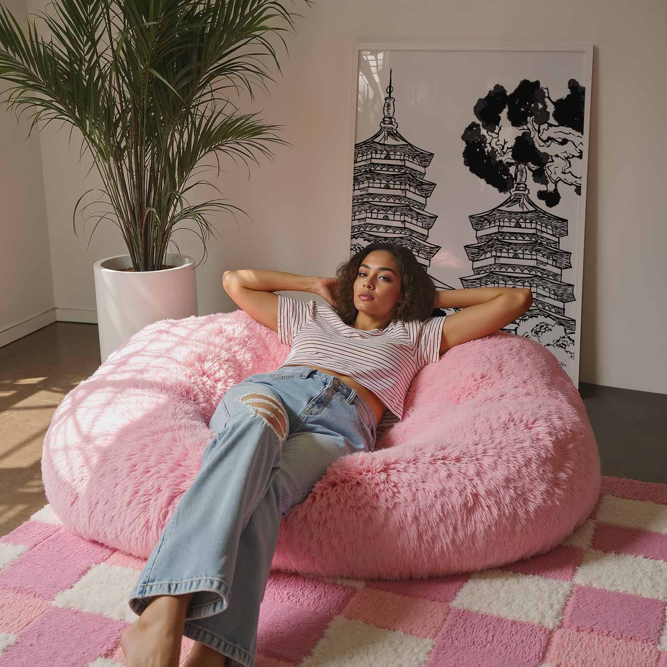 Zen Pagode Illustratie Poster-WallArtistic