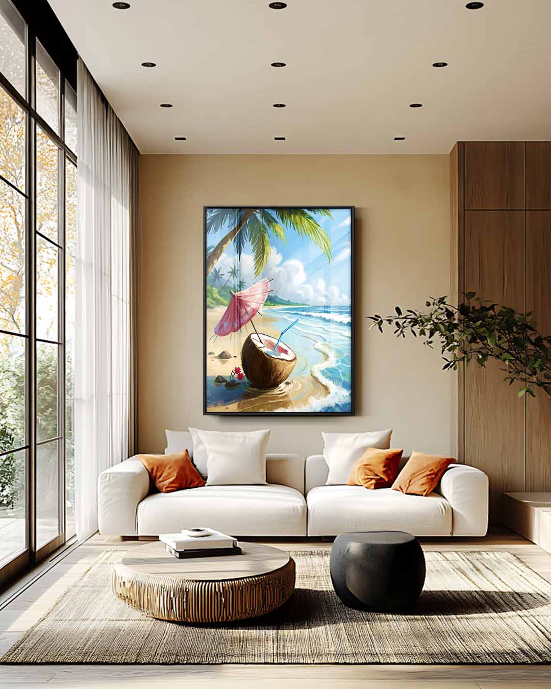 Tropische Dagdroom Kunstwerk-canvas-dibond-plexiglas-wanddecoratie-WallArtistic