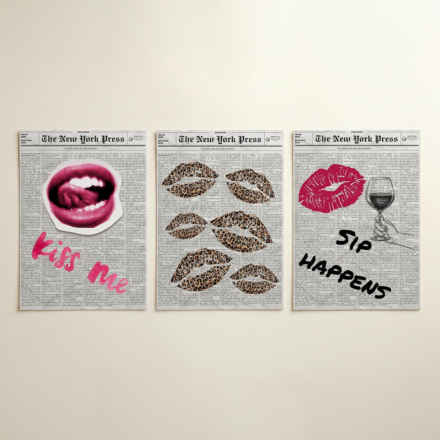 Lippen en woorden Posterset