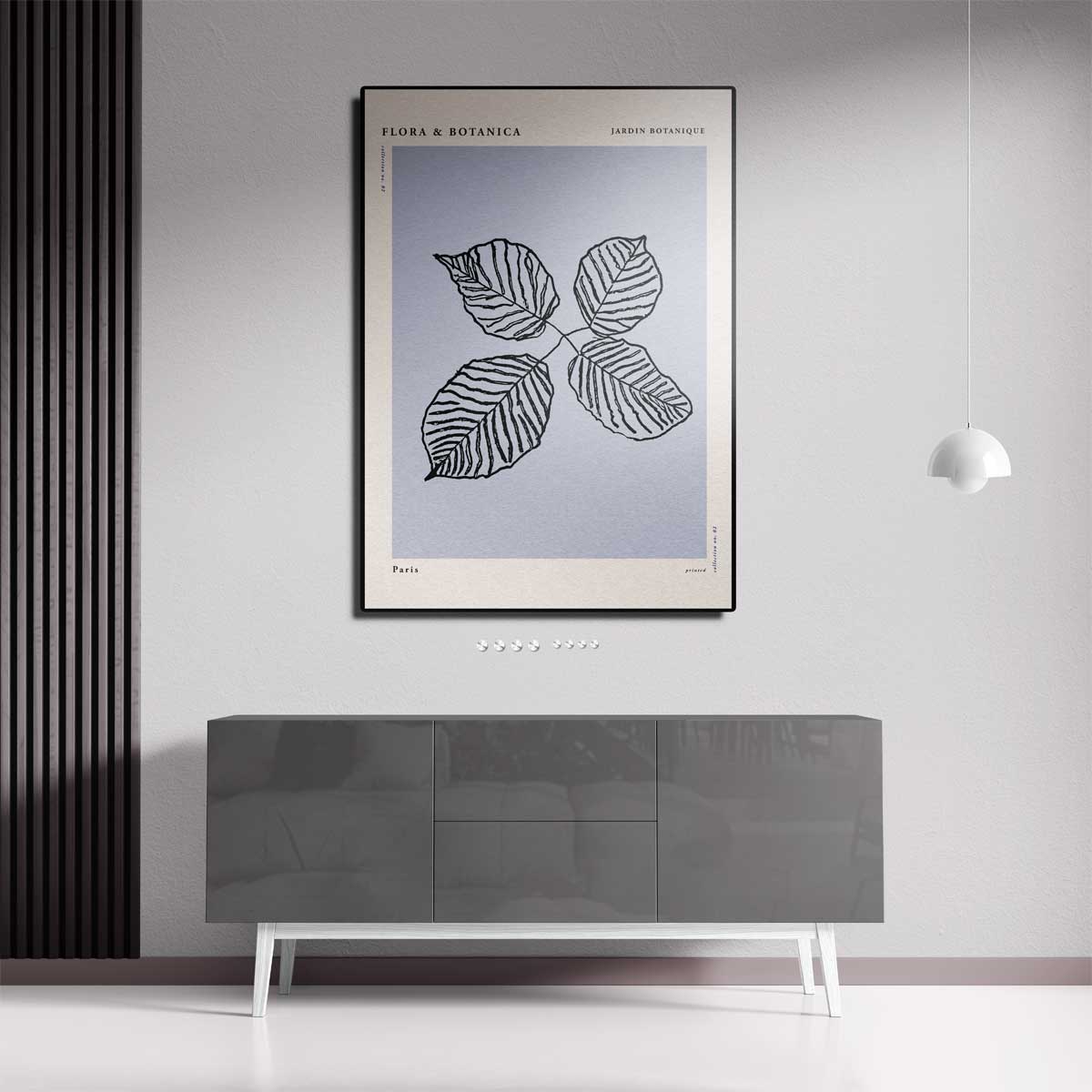 Botanische Bladeren Print Kunstwerk-canvas-dibond-plexiglas-wanddecoratie-WallArtistic
