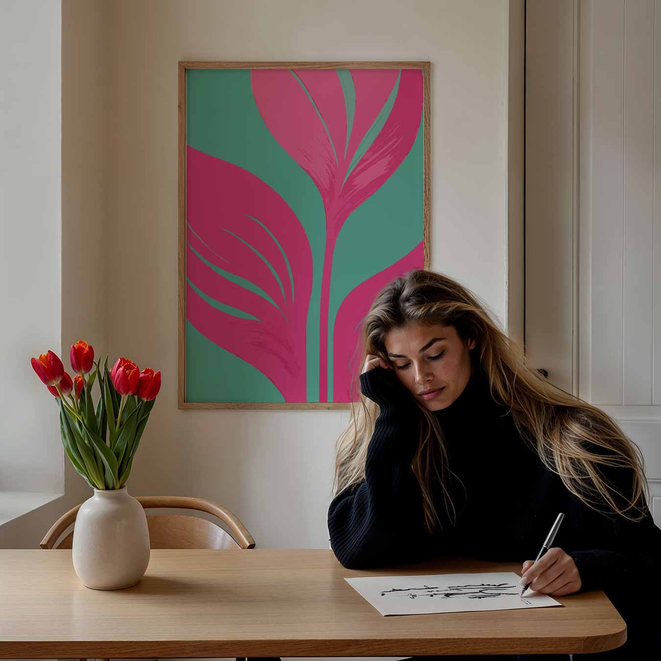 Bloem Fantasie Poster-WallArtistic