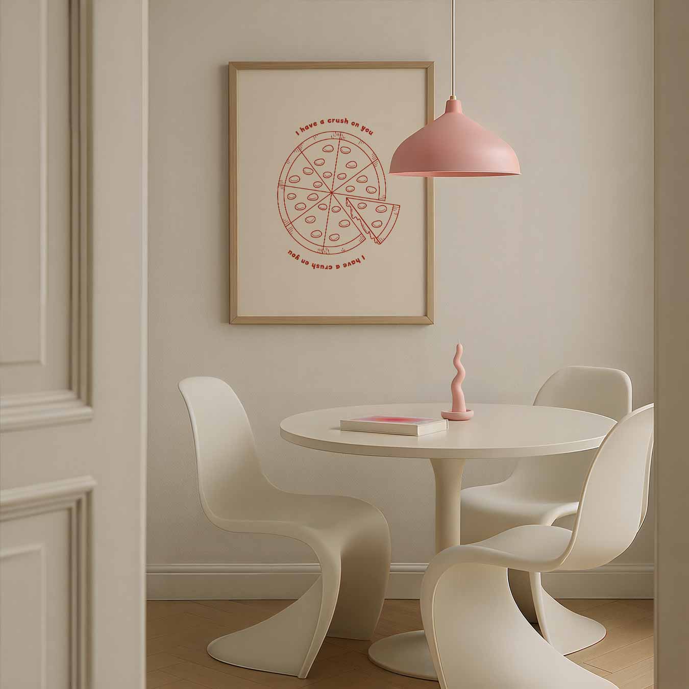 Pizza Crush Romantiek Poster-WallArtistic