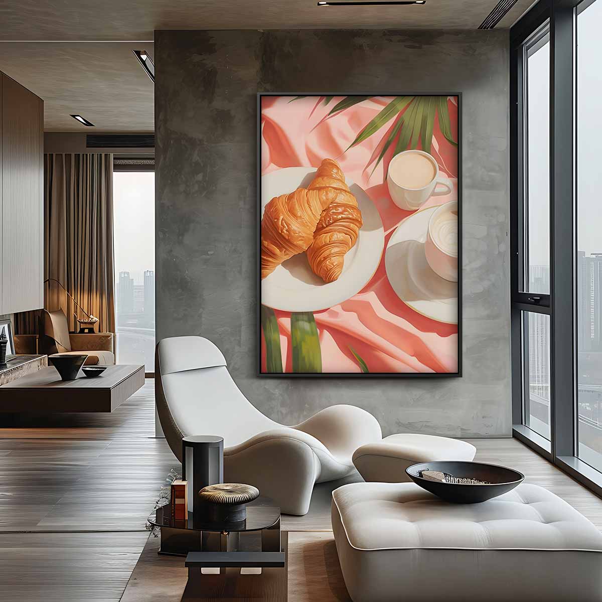 Ontbijtgenot bij Zonsopgang Kunstwerk-canvas-dibond-plexiglas-wanddecoratie-WallArtistic