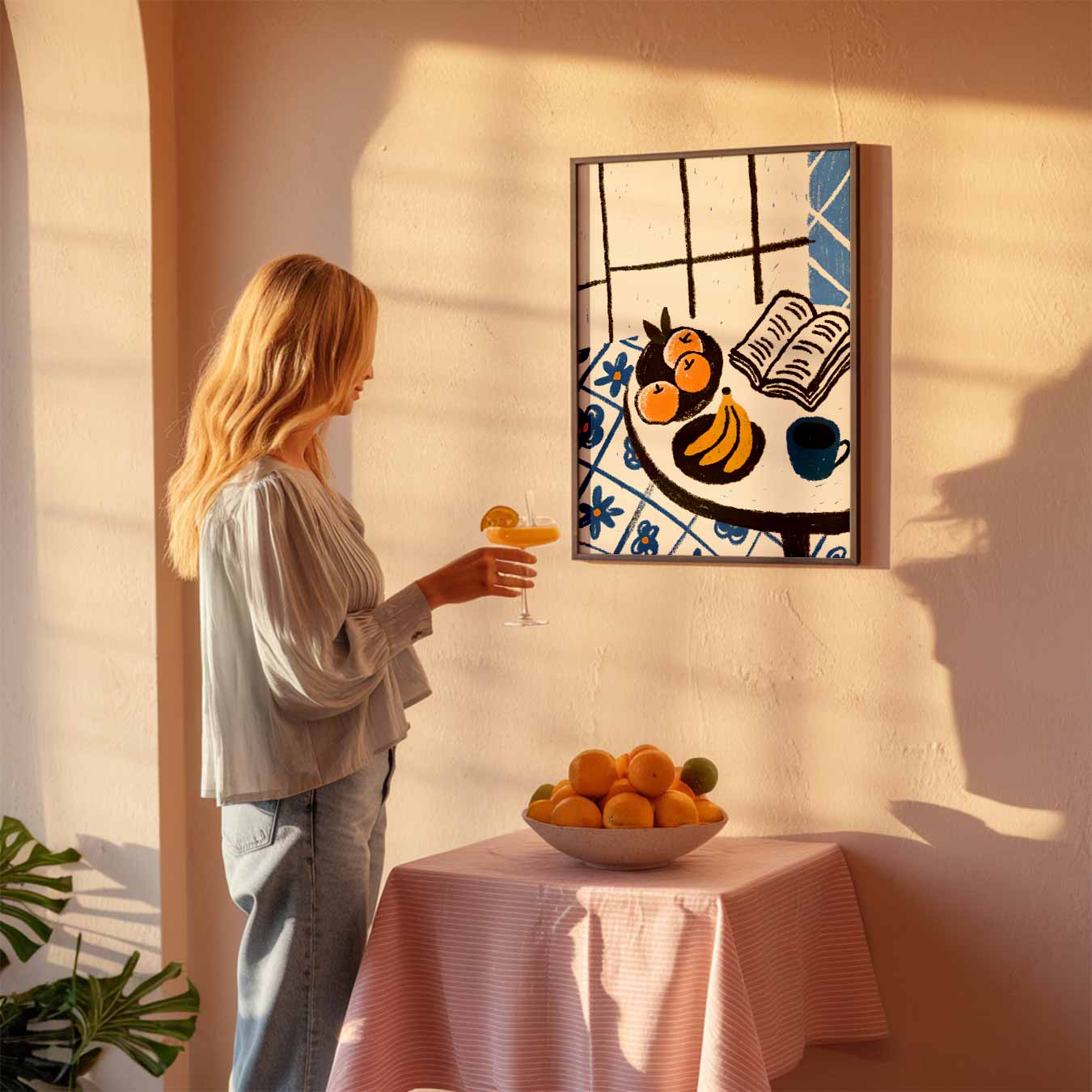 Ontspannen Ochtendmoment Poster-WallArtistic