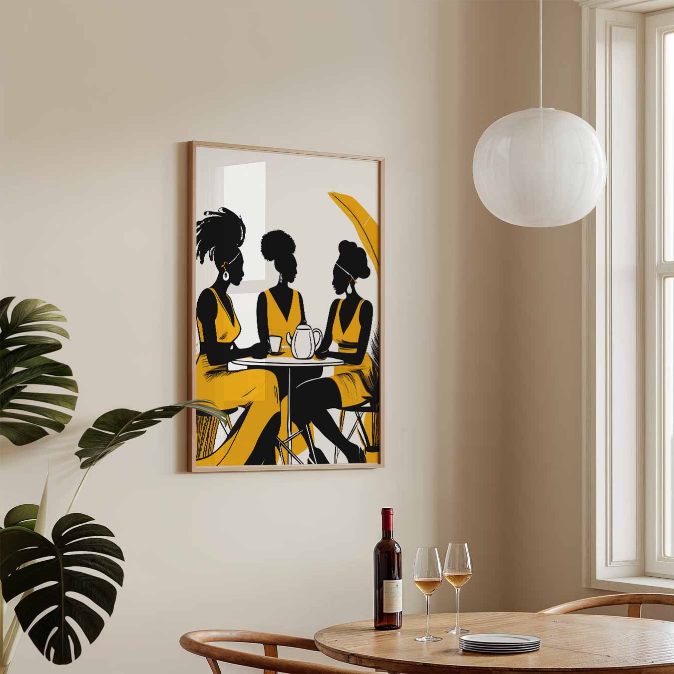 Vriendinnencafé Art Print Poster