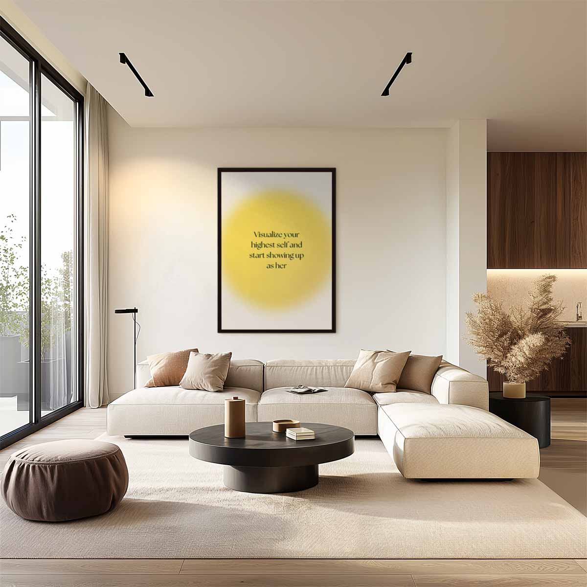 Inspirerend zelfportret quote Kunstwerk-canvas-dibond-plexiglas-wanddecoratie-WallArtistic