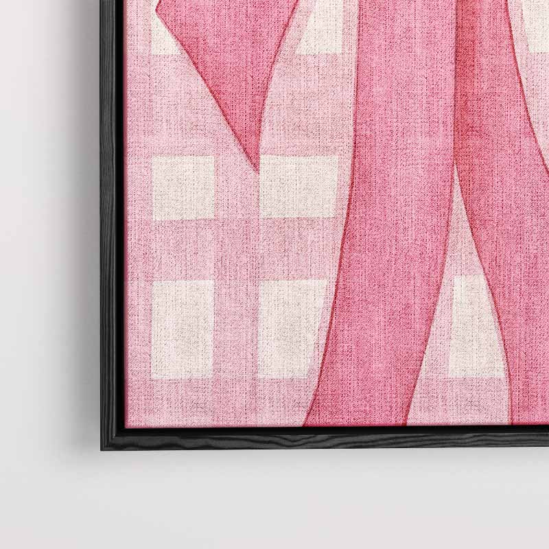 Roze Strik Kunstwerk-canvas-dibond-plexiglas-wanddecoratie-WallArtistic